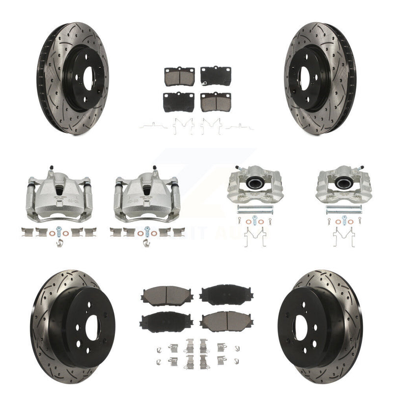 Transit Auto KCD-100303C Disc Brake Kit for 2006-2009 Lexus IS250 - Front and Rear product image
