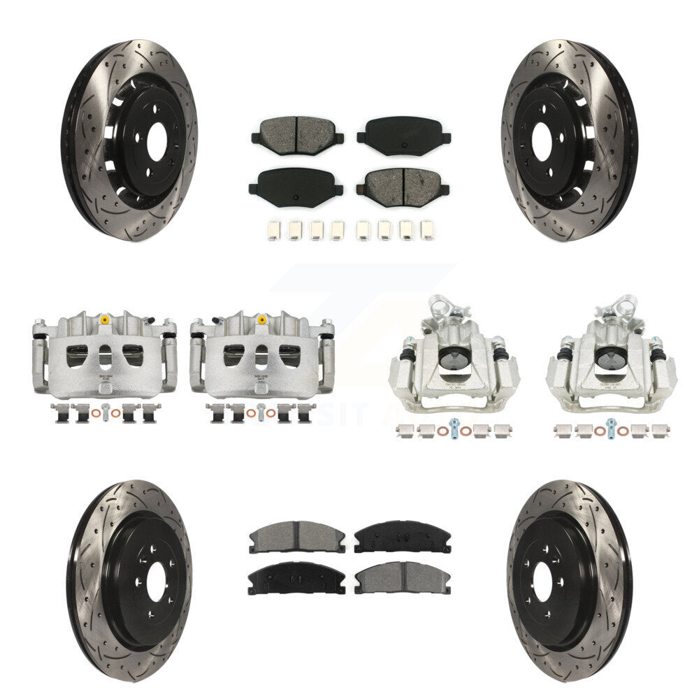 Transit Auto KCD-100303S Disc Brake Kit for 2016 Lincoln MKS - Front and Rear product image
