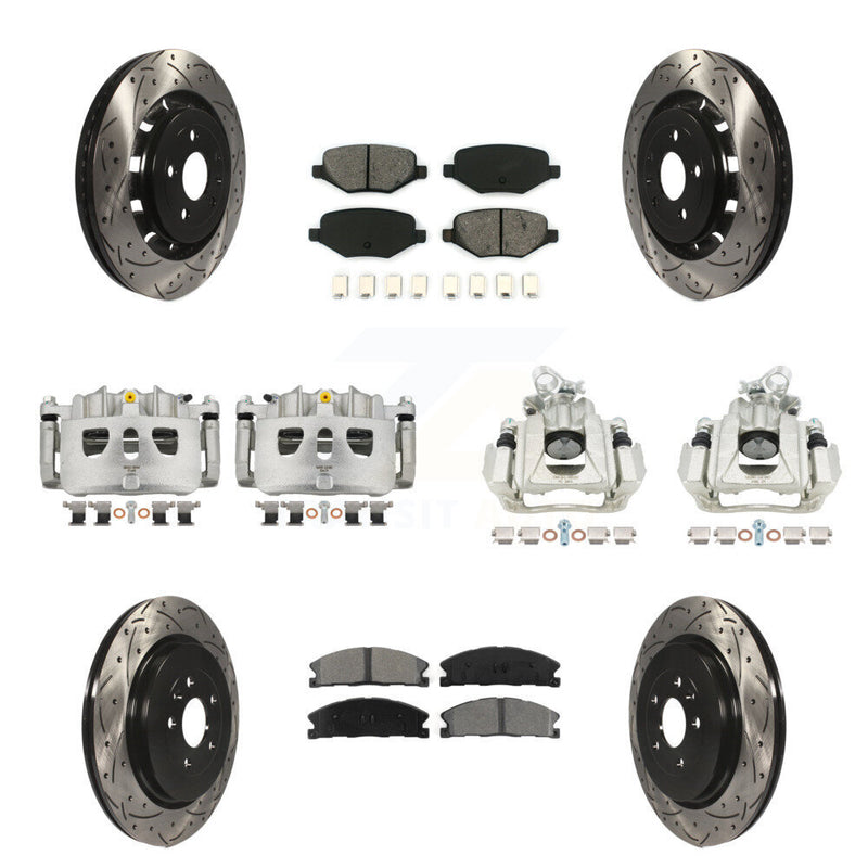 Transit Auto KCD-100303S Disc Brake Kit for 2016 Lincoln MKS - Front and Rear product image