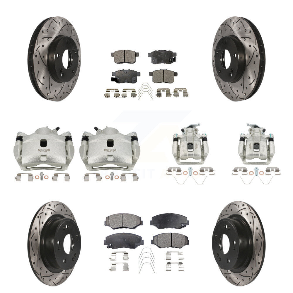 Transit Auto KCD-100303T Disc Brake Kit for 2008-2012 Honda Accord - Front and Rear product image