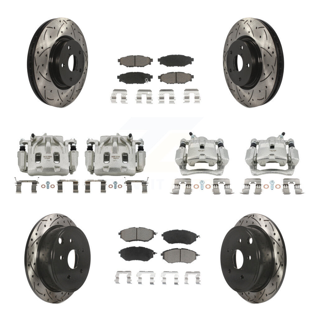 Transit Auto KCD-100304C Disc Brake Kit for 2015-2019 Subaru WRX - Front and Rear product image