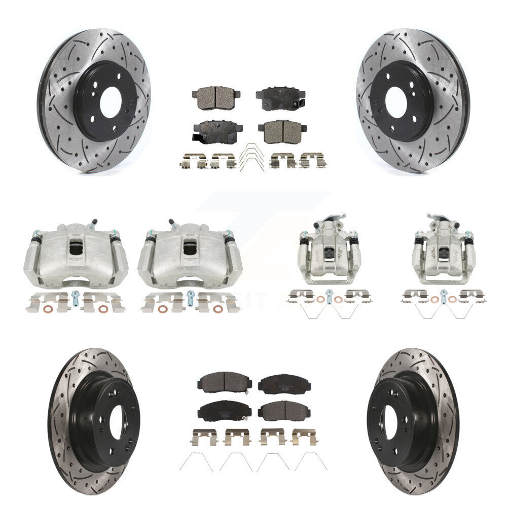 Transit Auto KCD-100304T Disc Brake Kit for 2010-2014 Honda Accord, Acura TSX - Front and Rear product image
