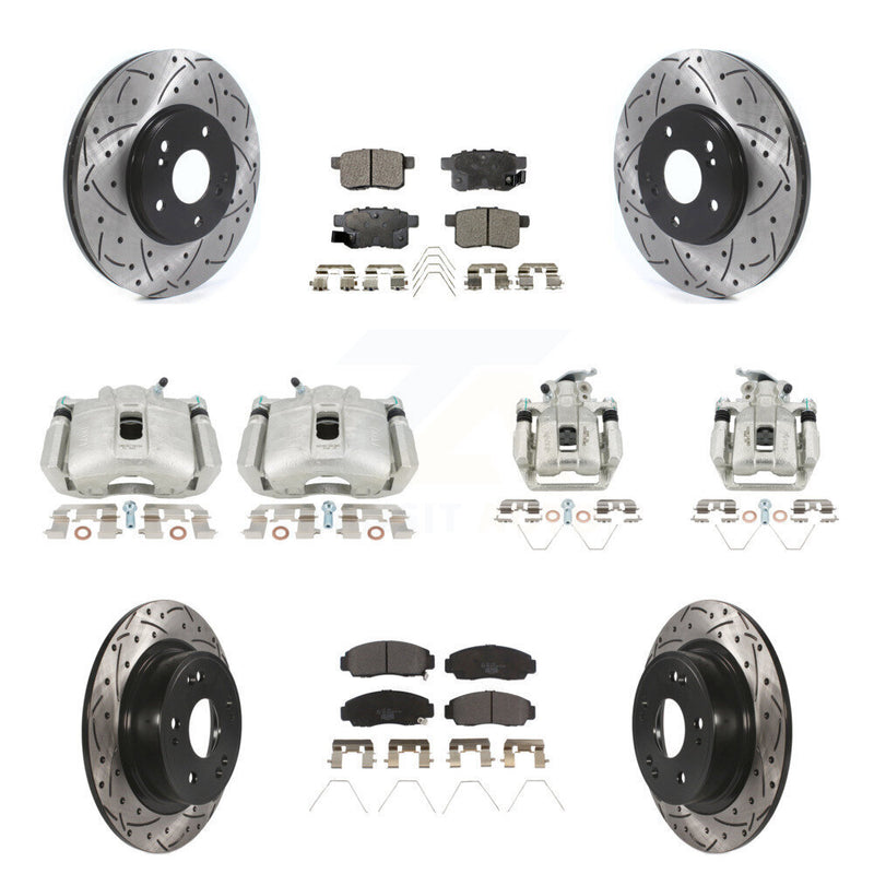Transit Auto KCD-100304T Disc Brake Kit for 2010-2014 Honda Accord, Acura TSX - Front and Rear product image