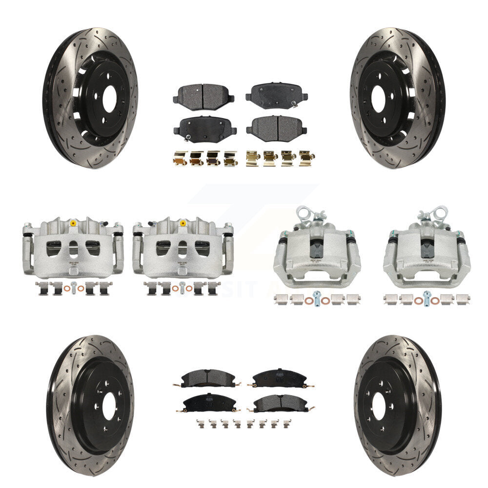 Transit Auto KCD-100305P Disc Brake Kit for 2013-2019 Ford Taurus, Ford Explorer, Ford Special Service Police Sedan & more - Front and Rear product image
