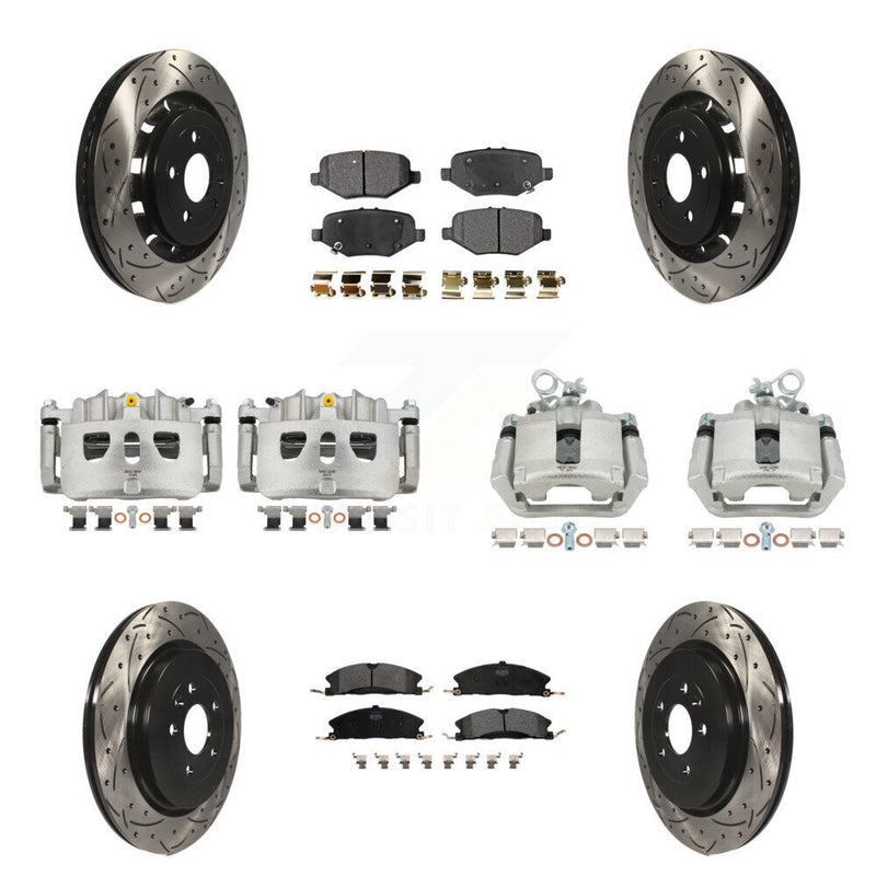 Transit Auto KCD-100305P Disc Brake Kit for 2013-2019 Ford Taurus, Ford Explorer, Ford Special Service Police Sedan & more - Front and Rear product image
