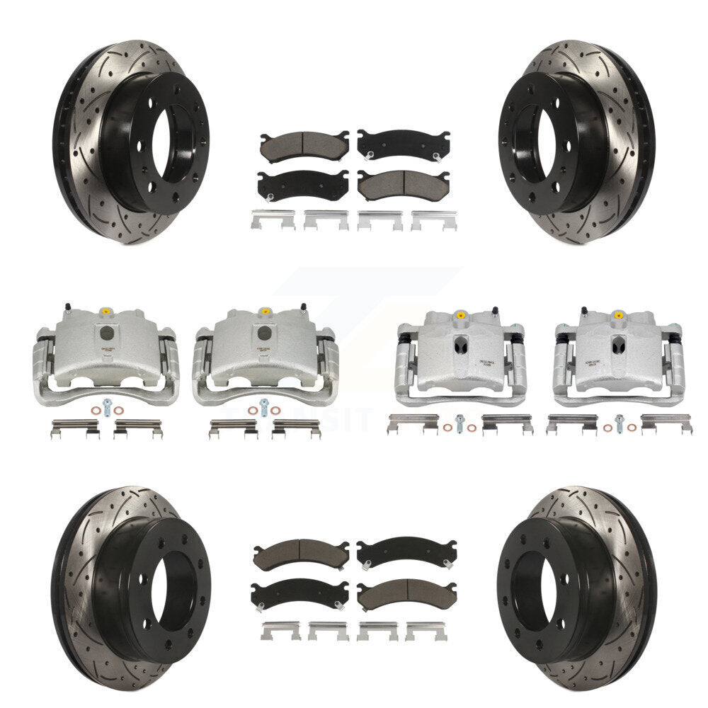 Transit Auto KCD-100308C Disc Brake Kit for 1999-2013 Chevrolet Suburban 2500, GMC Yukon XL 2500, Chevrolet Silverado 2500 HD & more - Front and Rear product image