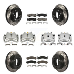 Transit Auto KCD-100308C Disc Brake Kit for 1999-2013 Chevrolet Suburban 2500, GMC Yukon XL 2500, Chevrolet Silverado 2500 HD & more - Front and Rear product image