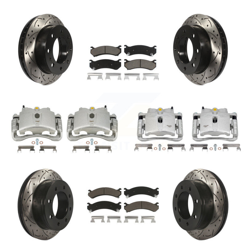 Transit Auto KCD-100308C Disc Brake Kit for 1999-2013 Chevrolet Suburban 2500, GMC Yukon XL 2500, Chevrolet Silverado 2500 HD & more - Front and Rear product image