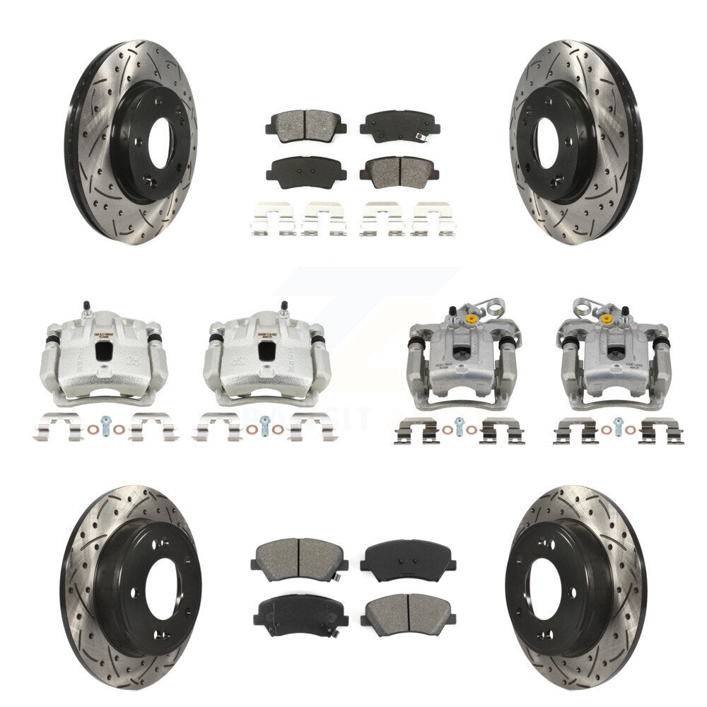 Transit Auto KCD-100309S Disc Brake Kit for 2011-2012 Hyundai Elantra - Front and Rear product image