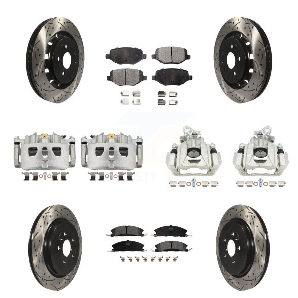 Transit Auto KCD-100310P Disc Brake Kit for 2016 Lincoln MKS - Front and Rear product image