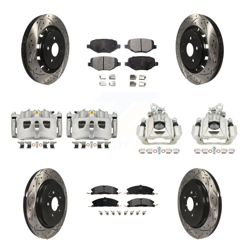 Transit Auto KCD-100310P Disc Brake Kit for 2016 Lincoln MKS - Front and Rear product image