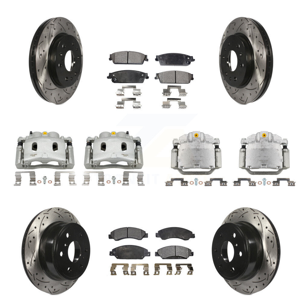 Transit Auto KCD-100312T Disc Brake Kit for 2007 Cadillac Escalade, Cadillac Escalade ESV, Cadillac Escalade EXT & more - Front and Rear product image