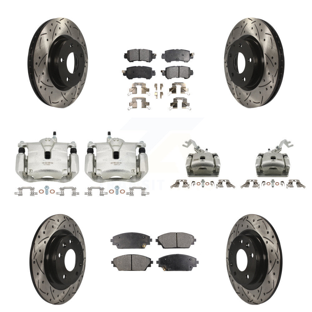 Transit Auto KCD-100313P Disc Brake Kit for 2016-2018 Mazda CX-3 - Front and Rear product image