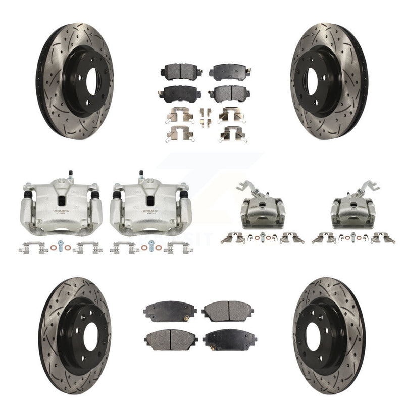 Transit Auto KCD-100313P Disc Brake Kit for 2016-2018 Mazda CX-3 - Front and Rear product image