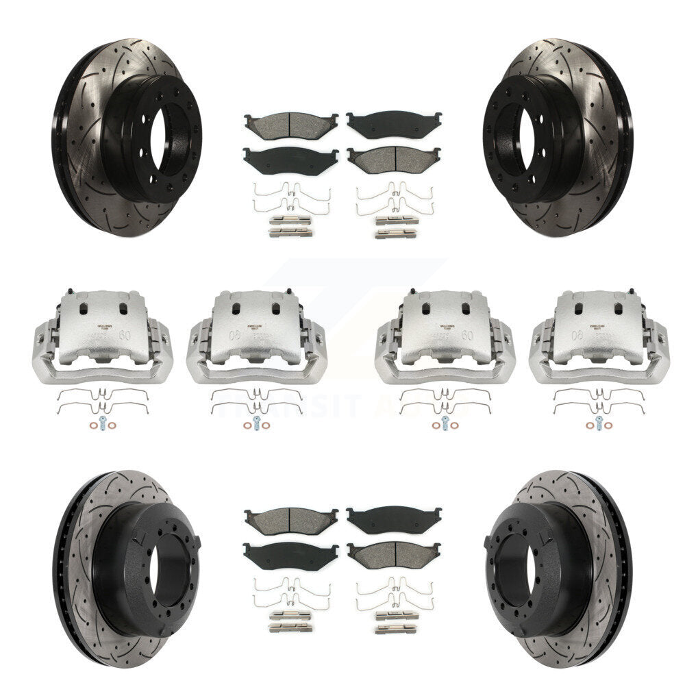 Transit Auto KCD-100313S Disc Brake Kit for 2005-2016 Ford F-450 Super Duty, International CF500, International CF600 & more - Front and Rear product image