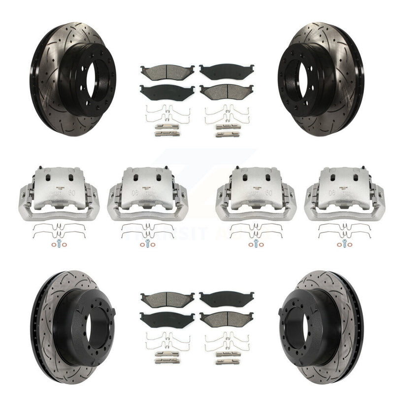 Transit Auto KCD-100313S Disc Brake Kit for 2005-2016 Ford F-450 Super Duty, International CF500, International CF600 & more - Front and Rear product image
