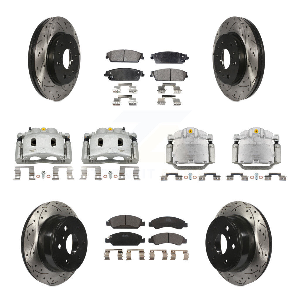 Transit Auto KCD-100313T Disc Brake Kit for 2007-2008 Cadillac Escalade, Cadillac Escalade ESV, Cadillac Escalade EXT & more - Front and Rear product image