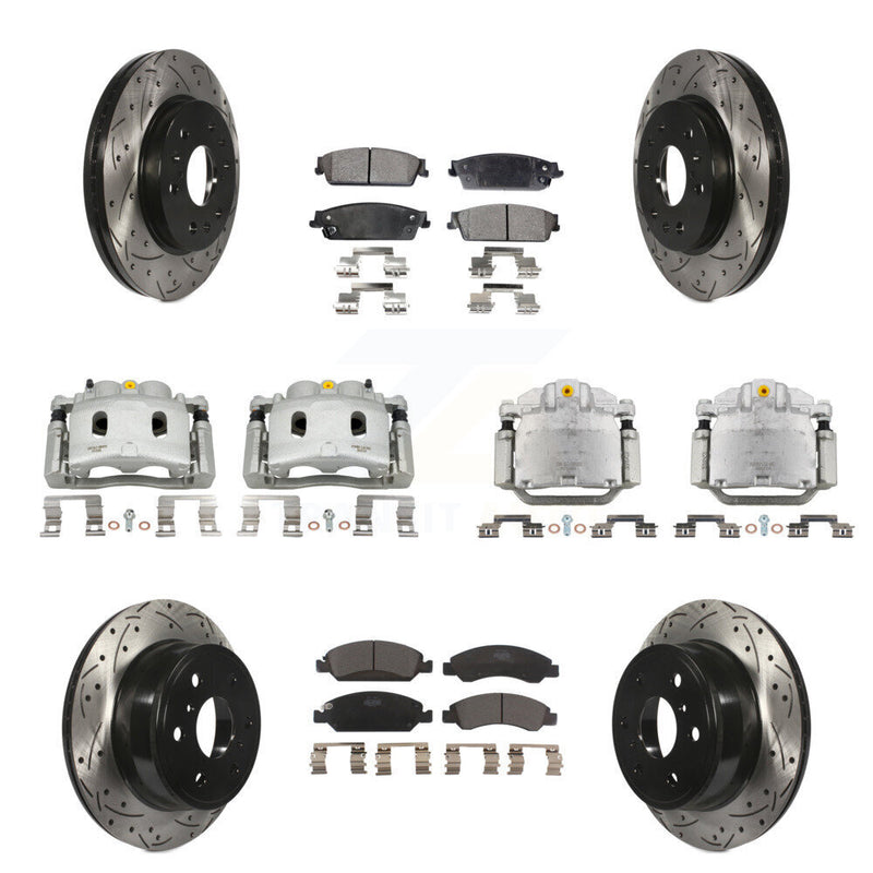 Transit Auto KCD-100313T Disc Brake Kit for 2007-2008 Cadillac Escalade, Cadillac Escalade ESV, Cadillac Escalade EXT & more - Front and Rear product image
