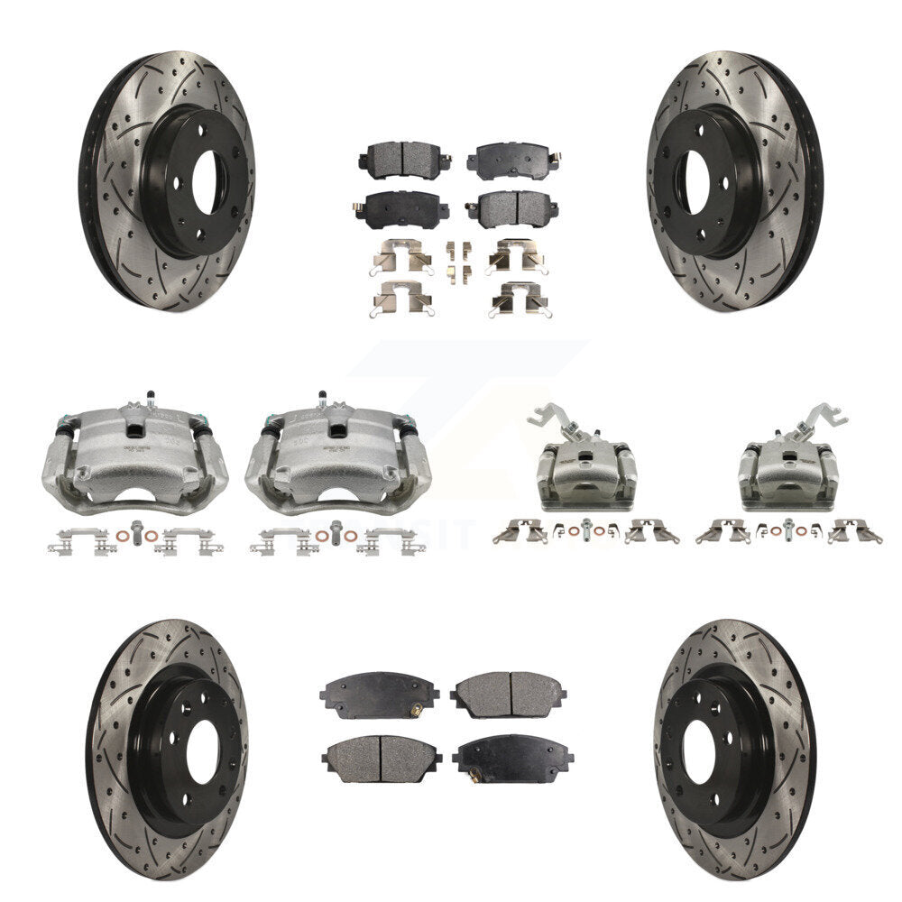 Transit Auto KCD-100314P Disc Brake Kit for 2016-2018 Mazda CX-3 - Front and Rear product image