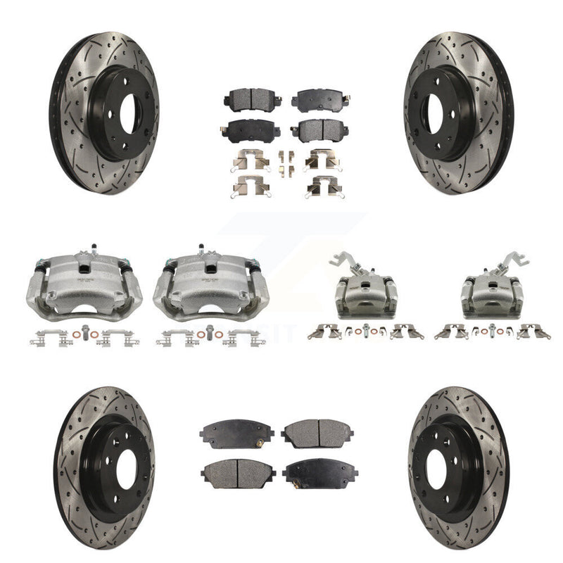 Transit Auto KCD-100314P Disc Brake Kit for 2016-2018 Mazda CX-3 - Front and Rear product image