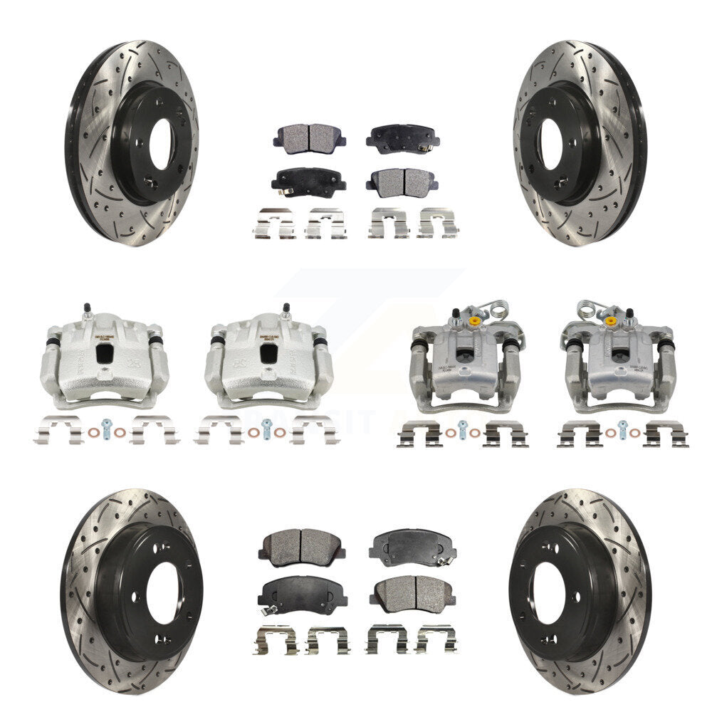 Transit Auto KCD-100316P Disc Brake Kit for 2011-2012 Hyundai Elantra - Front and Rear product image