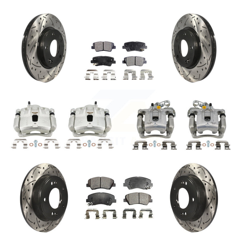 Transit Auto KCD-100316P Disc Brake Kit for 2011-2012 Hyundai Elantra - Front and Rear product image