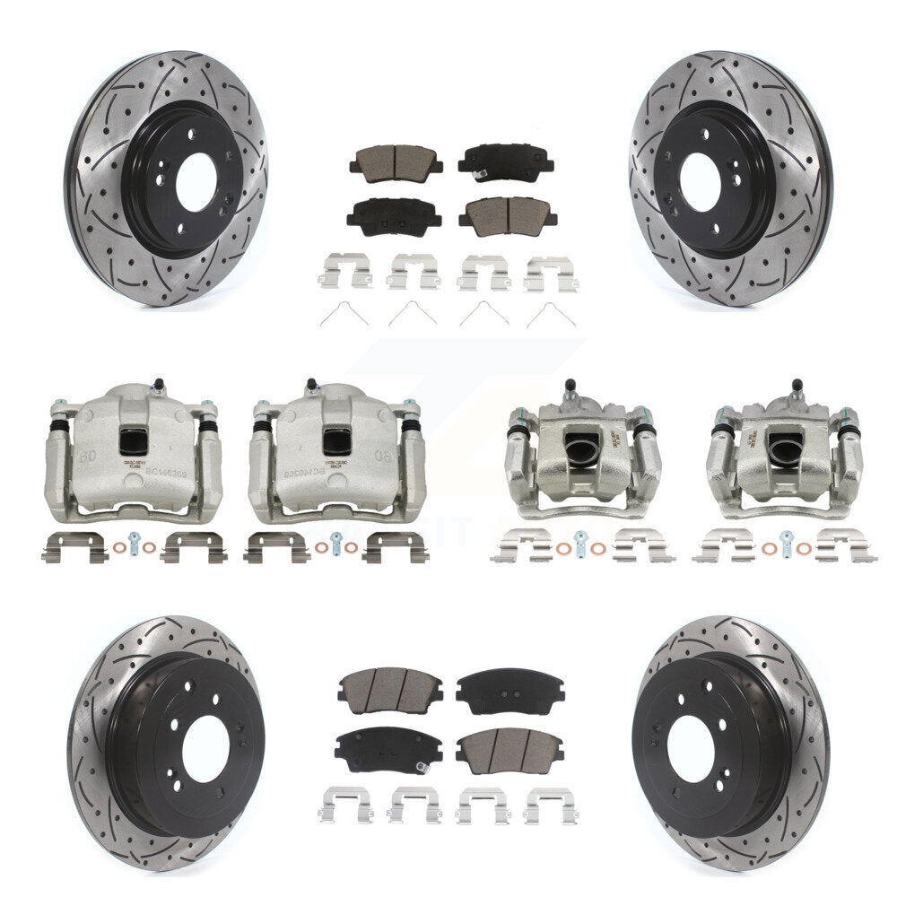 Transit Auto KCD-100317C Disc Brake Kit for 2016-2021 Hyundai Tucson, Kia Sportage - Front and Rear product image