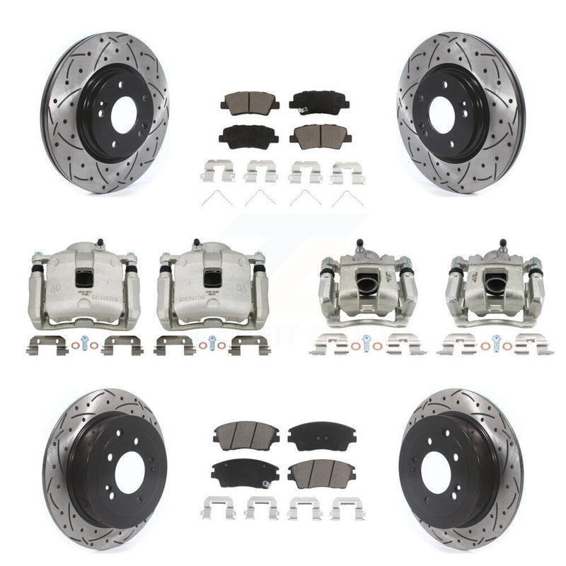 Transit Auto KCD-100317C Disc Brake Kit for 2016-2021 Hyundai Tucson, Kia Sportage - Front and Rear product image