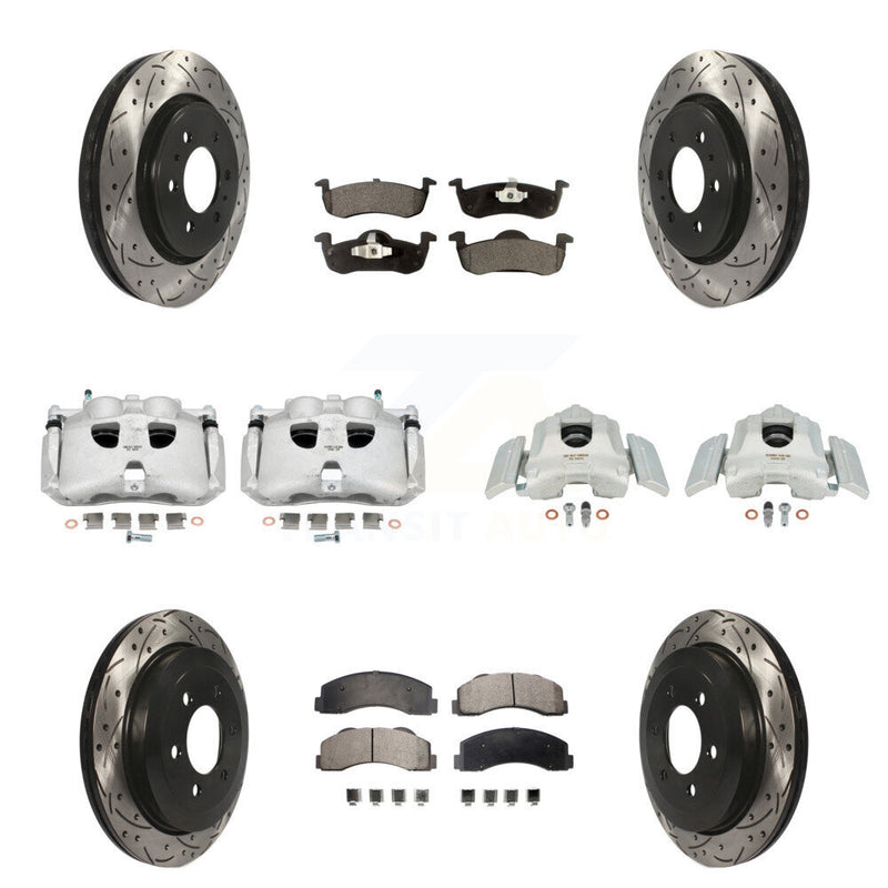 Transit Auto KCD-100317P Disc Brake Kit for 2010-2017 Ford Expedition, Lincoln Navigator - Front and Rear product image