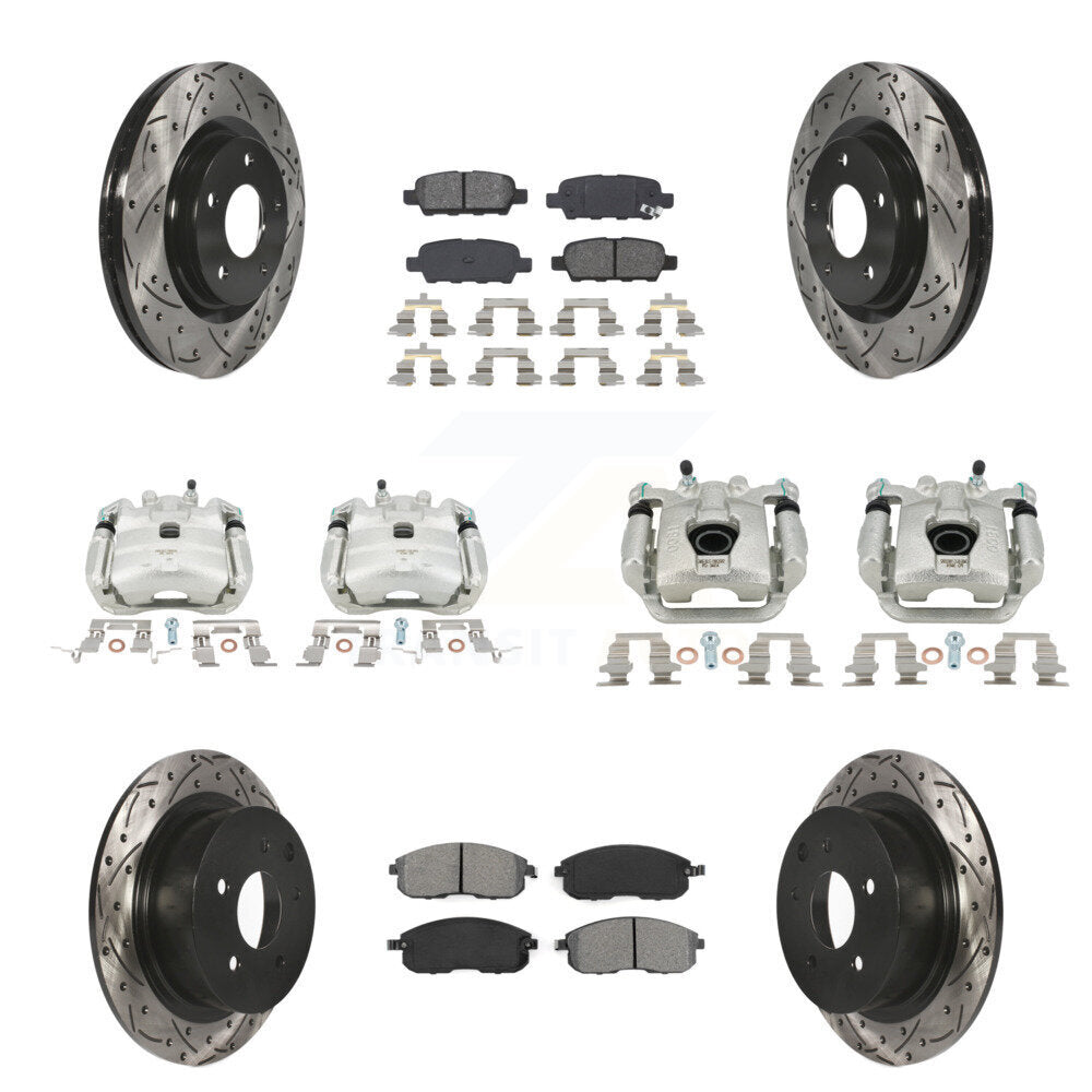 Transit Auto KCD-100317S Disc Brake Kit for 2011-2019 Nissan Juke, Nissan Sentra - Front and Rear product image