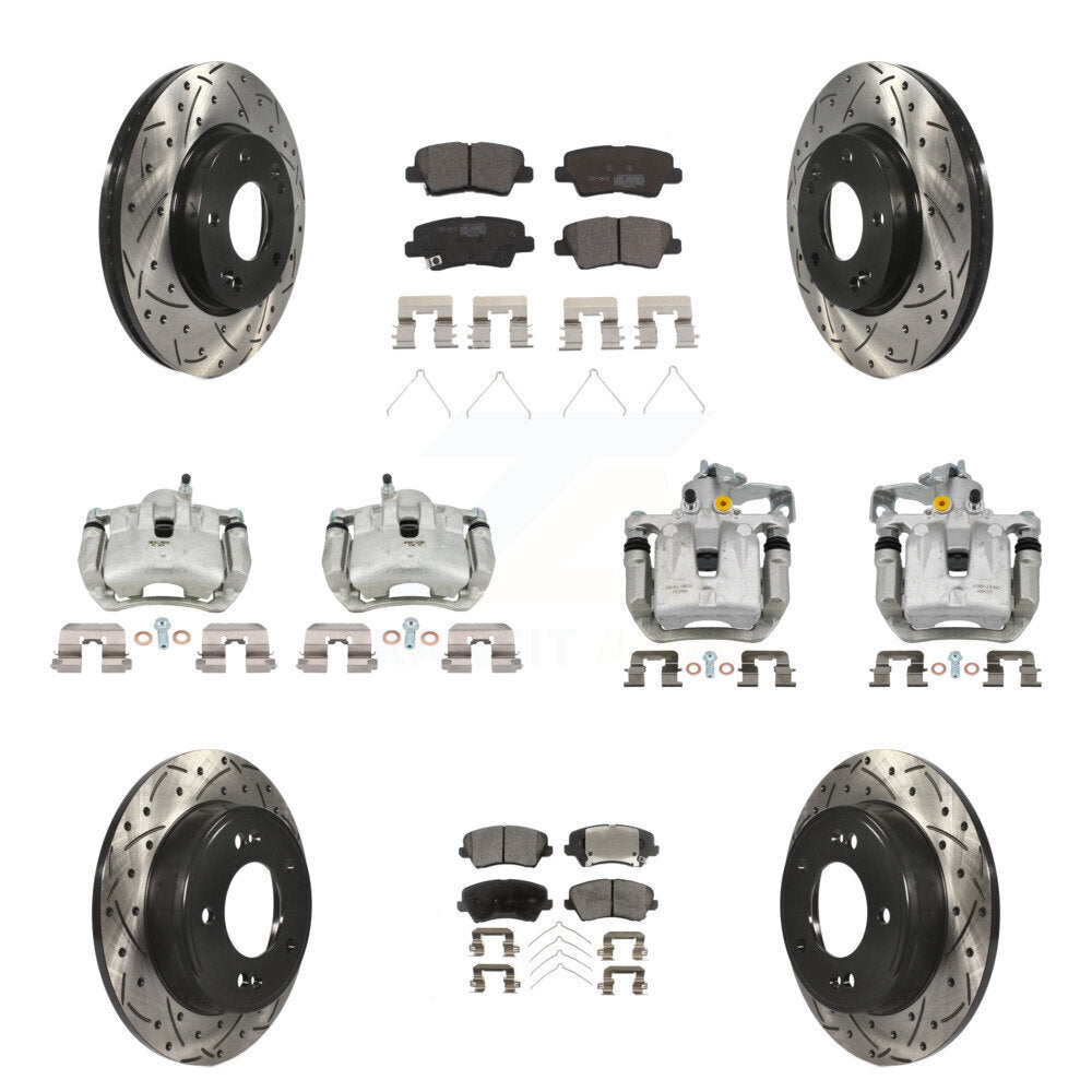 Transit Auto KCD-100317T Disc Brake Kit for 2016-2018 Hyundai Elantra GT, Kia Forte, Kia Forte5 & more - Front and Rear product image