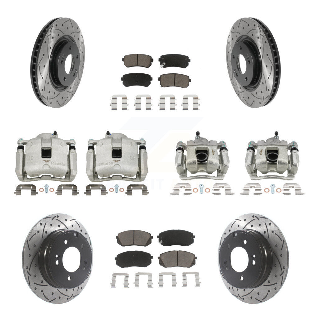 Transit Auto KCD-100318C Disc Brake Kit for 2016 Hyundai Tucson - Front and Rear product image