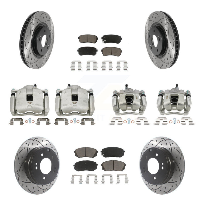 Transit Auto KCD-100318C Disc Brake Kit for 2016 Hyundai Tucson - Front and Rear product image