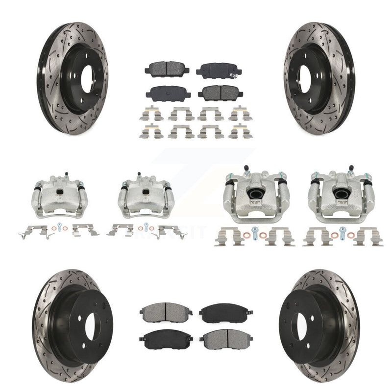Transit Auto KCD-100318S Disc Brake Kit for 2013-2019 Nissan Sentra - Front and Rear product image