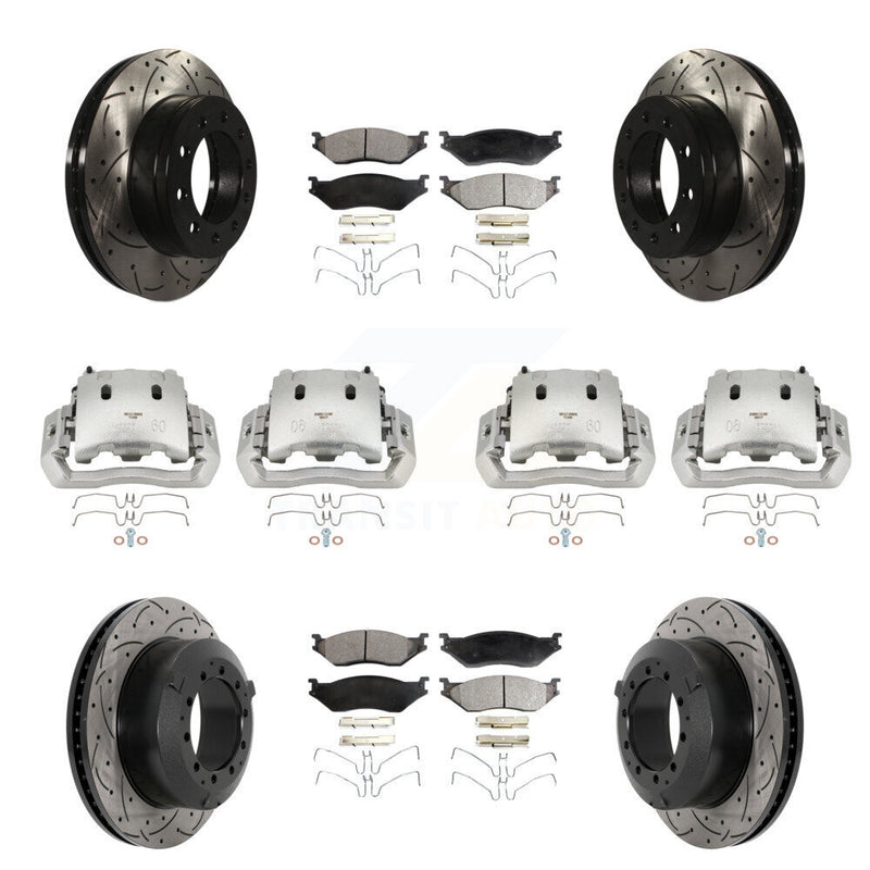 Transit Auto KCD-100320P Disc Brake Kit for 2005-2016 Ford F-450 Super Duty, International CF500, International CF600 & more - Front and Rear product image