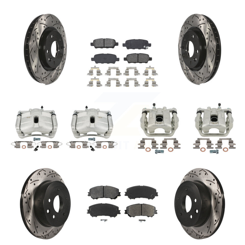 Transit Auto KCD-100321S Disc Brake Kit for 2014-2022 Nissan Rogue, Nissan Rogue Sport - Front and Rear product image