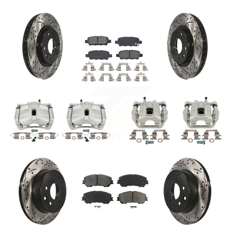 Transit Auto KCD-100321S Disc Brake Kit for 2014-2022 Nissan Rogue, Nissan Rogue Sport - Front and Rear product image