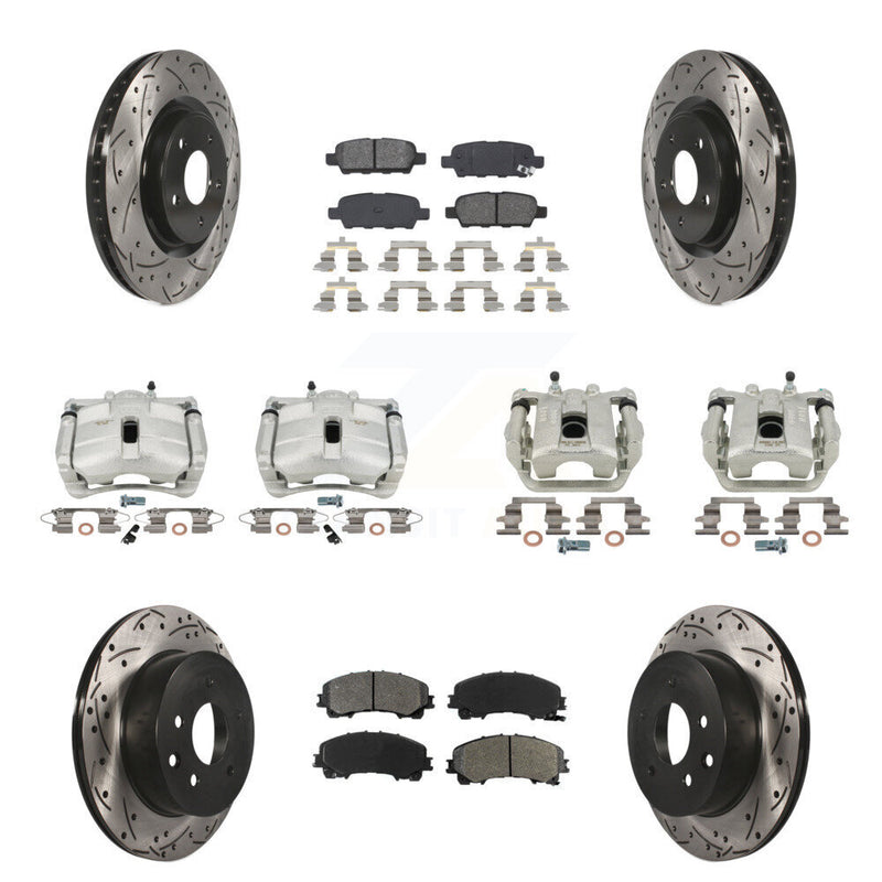Transit Auto KCD-100322S Disc Brake Kit for 2014-2015 Nissan Rogue - Front and Rear product image