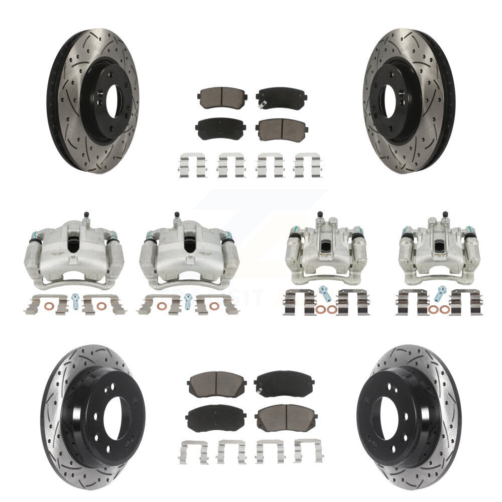 Transit Auto KCD-100323C Disc Brake Kit for 2012-2016 Kia Sportage, Hyundai Tucson - Front and Rear product image