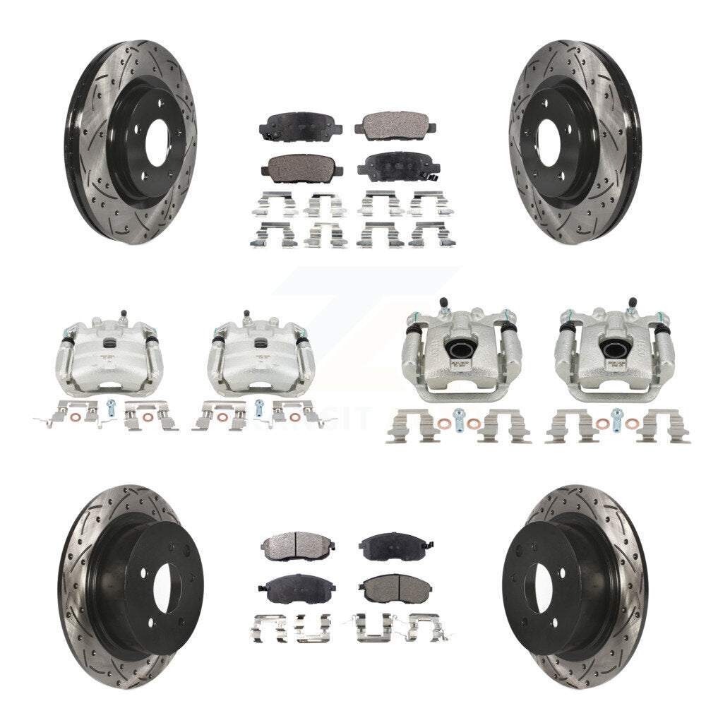 Transit Auto KCD-100324P Disc Brake Kit for 2011-2019 Nissan Juke, Nissan Sentra - Front and Rear product image
