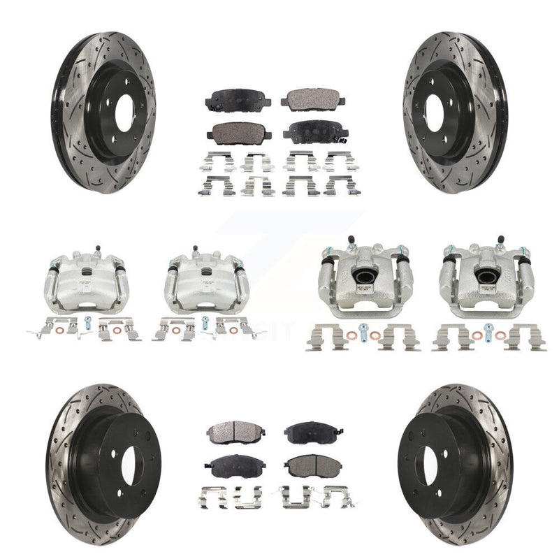 Transit Auto KCD-100324P Disc Brake Kit for 2011-2019 Nissan Juke, Nissan Sentra - Front and Rear product image