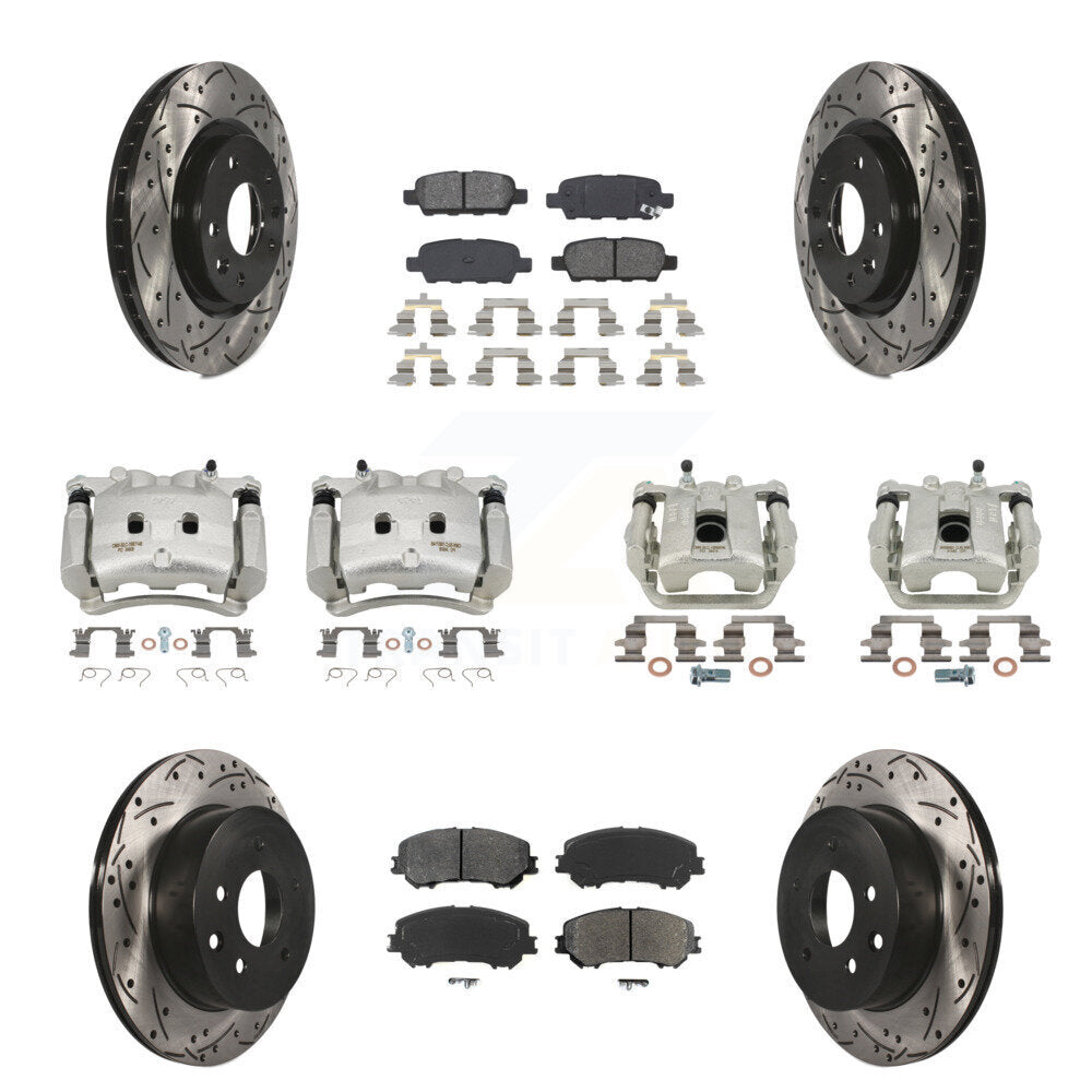 Transit Auto KCD-100324S Disc Brake Kit for 2017 Nissan Rogue - Front and Rear product image