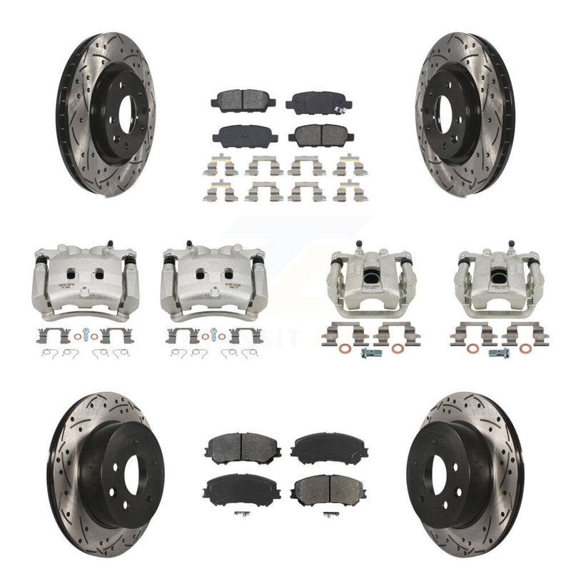 Transit Auto KCD-100324S Disc Brake Kit for 2017 Nissan Rogue - Front and Rear product image