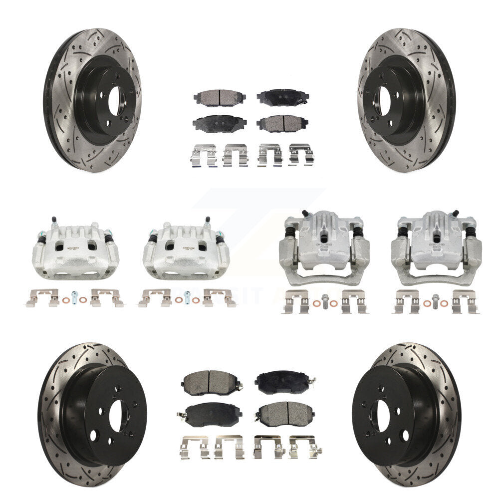 Transit Auto KCD-100324T Disc Brake Kit for 2013-2018 Subaru Crosstrek, Subaru Forester, Subaru XV Crosstrek - Front and Rear product image