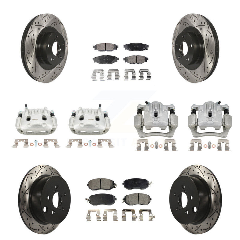 Transit Auto KCD-100324T Disc Brake Kit for 2013-2018 Subaru Crosstrek, Subaru Forester, Subaru XV Crosstrek - Front and Rear product image
