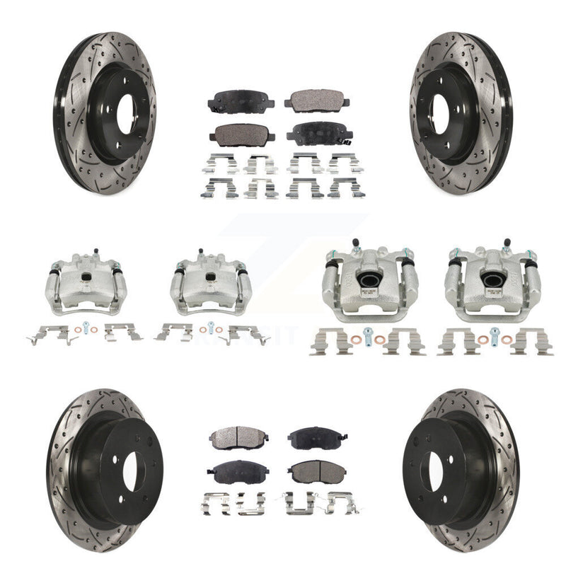 Transit Auto KCD-100325P Disc Brake Kit for 2013-2019 Nissan Sentra - Front and Rear product image