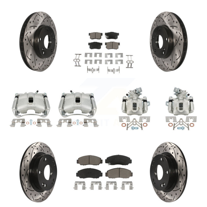 Transit Auto KCD-100328C Disc Brake Kit for 2006-2011 Acura CSX - Front and Rear product image