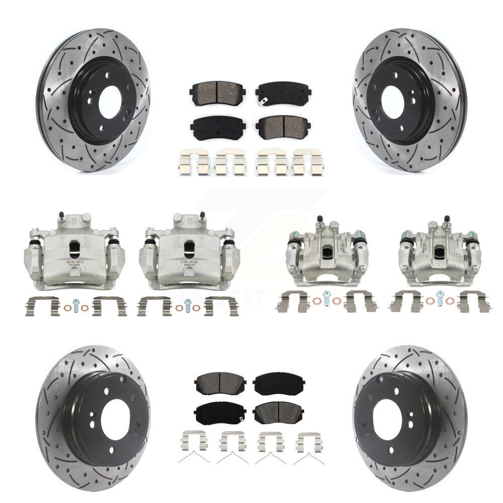 Transit Auto KCD-100328S Disc Brake Kit for 2015 Hyundai Sonata - Front and Rear product image