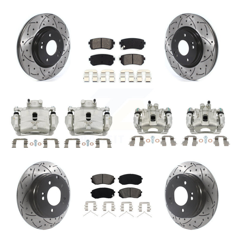 Transit Auto KCD-100328S Disc Brake Kit for 2015 Hyundai Sonata - Front and Rear product image