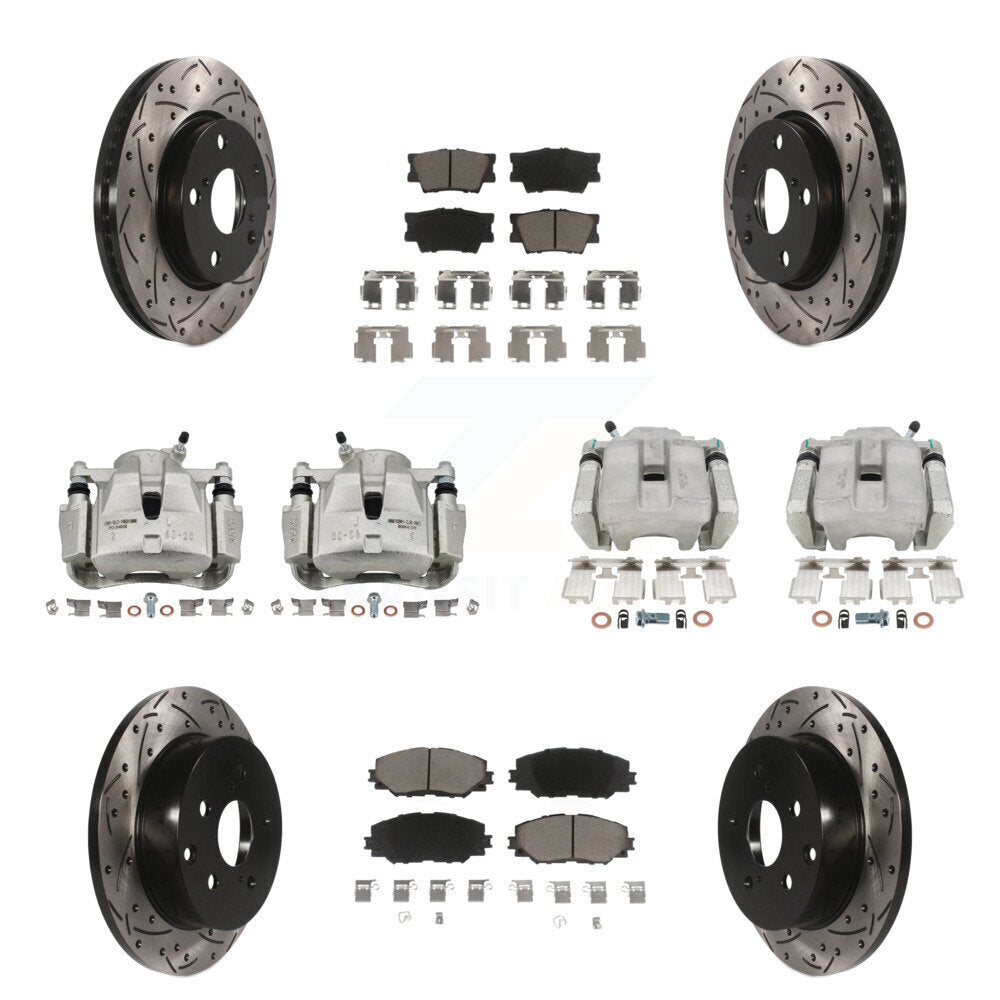 Transit Auto KCD-100330C Disc Brake Kit for 2012-2018 Toyota RAV4 - Front and Rear product image
